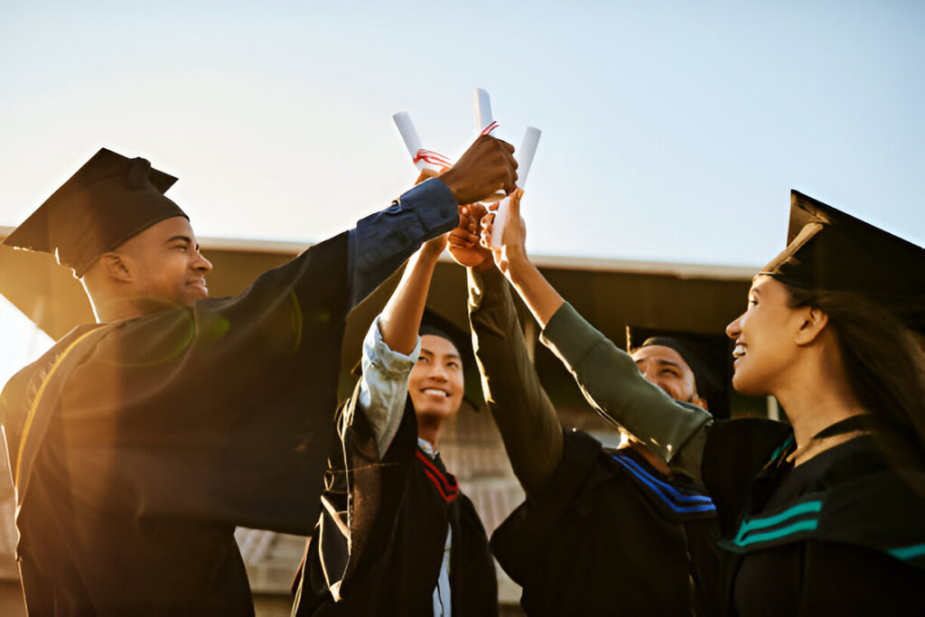 Burger King Scholarship guide featuring graduation cap and diploma, symbolizing educational funding and student achievement.