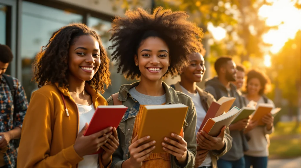 Diverse high school students as community leaders and changemakers making positive impact - Cameron Impact Scholarship winners.